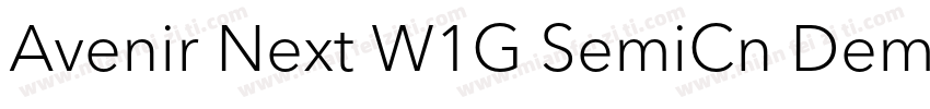 Avenir Next W1G SemiCn Demi字体转换